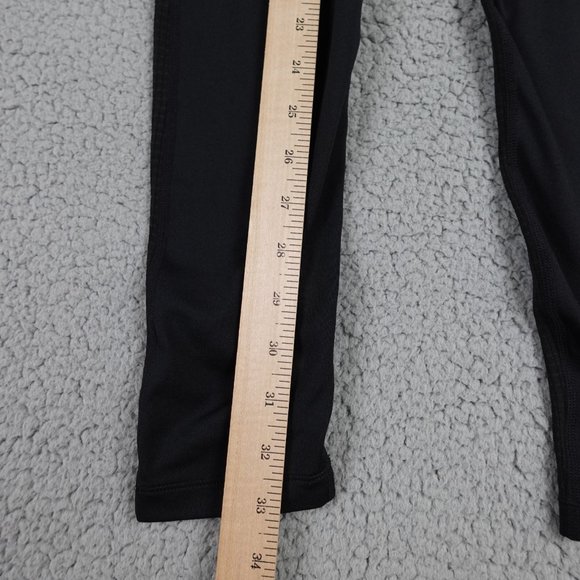 NIKE Pro Dri Fit Compression Leggings Womens Small Black Spell Out Run Training - Picture 3 of 16